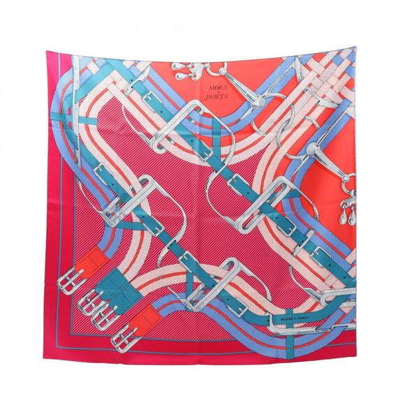 HERMES Authentic Pink Silk Scarf - Picture 1 of 3